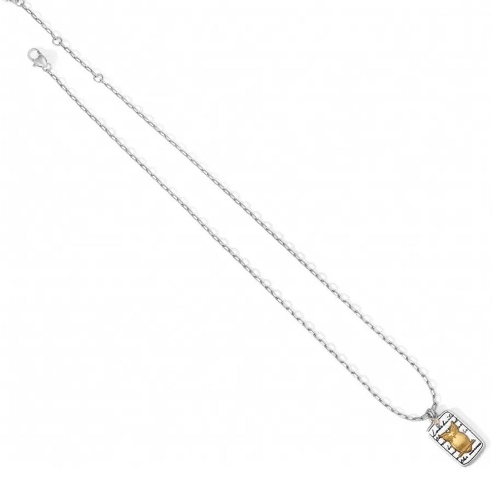 Brighton Nature’s Wisdom-Gold and Silver Owl Pendant Necklace - Picture 5 of 6